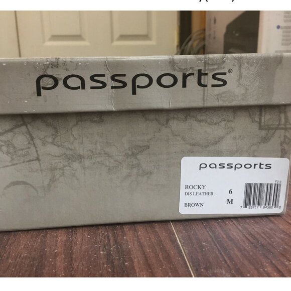 Retro style Passports Women's Rocky Brown Leather Shoes Sz 6 NEW Made in Italy - Picture 2 of 6